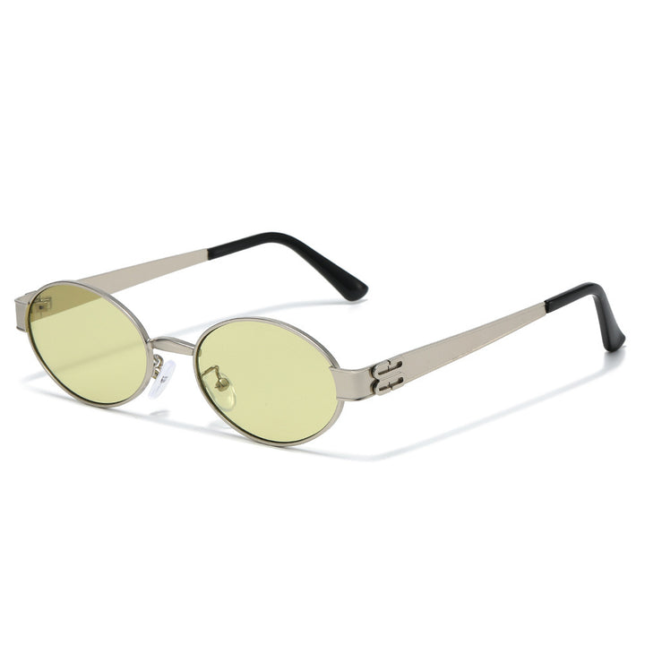 Vintage-inspirierte ovale Sonnenbrille Karnz