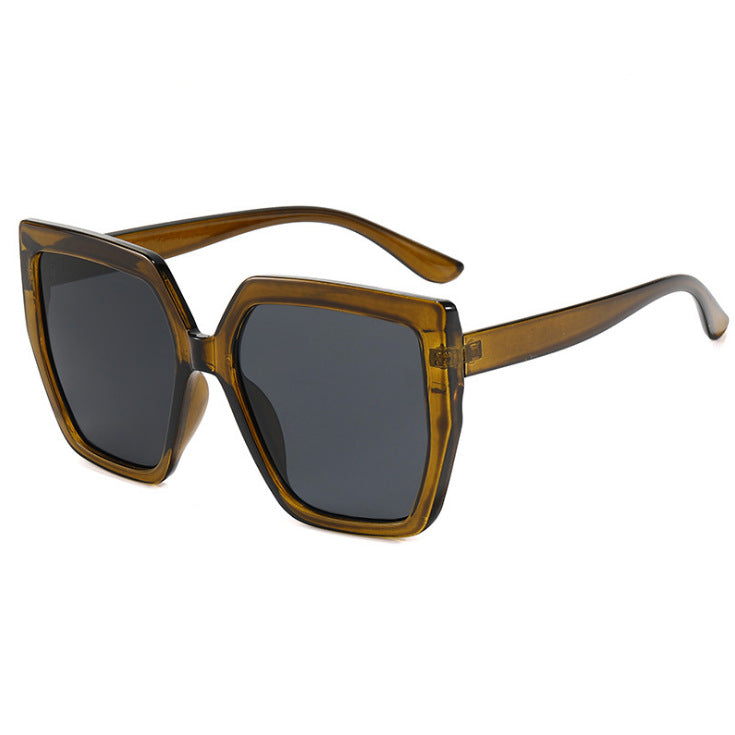Damen elegante oversized Sonnenbrille mit luxuriösem Rahmen Karnz