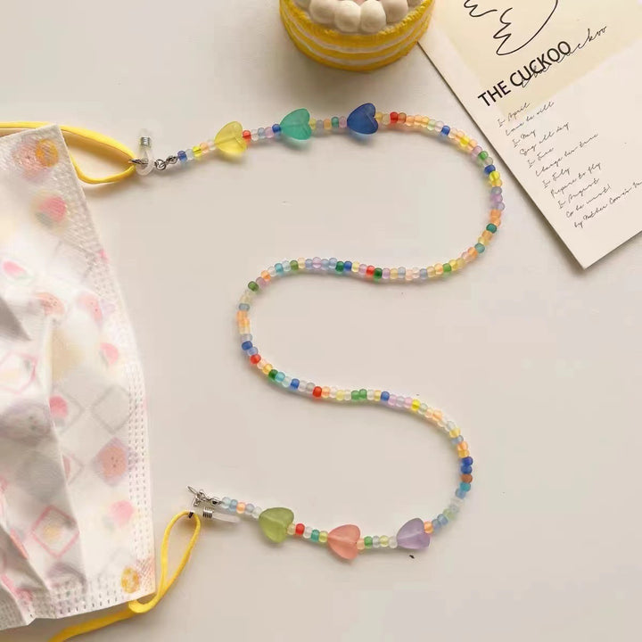 Bunte Perlen-Brillenhalterkette Karnz