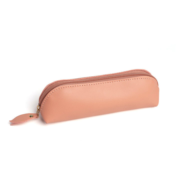 Premium Leder Reißverschluss Bleistift Etui Karnz