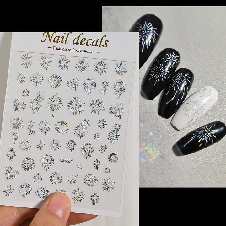 Dekorative Nagelkunst Aufkleber Set