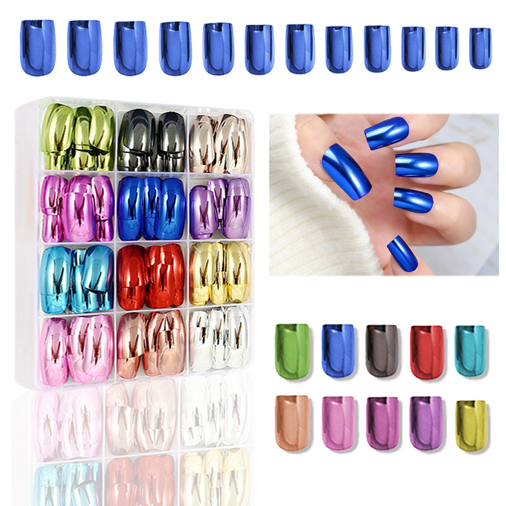 Metallic Polish Press-On Nail Set Karnz