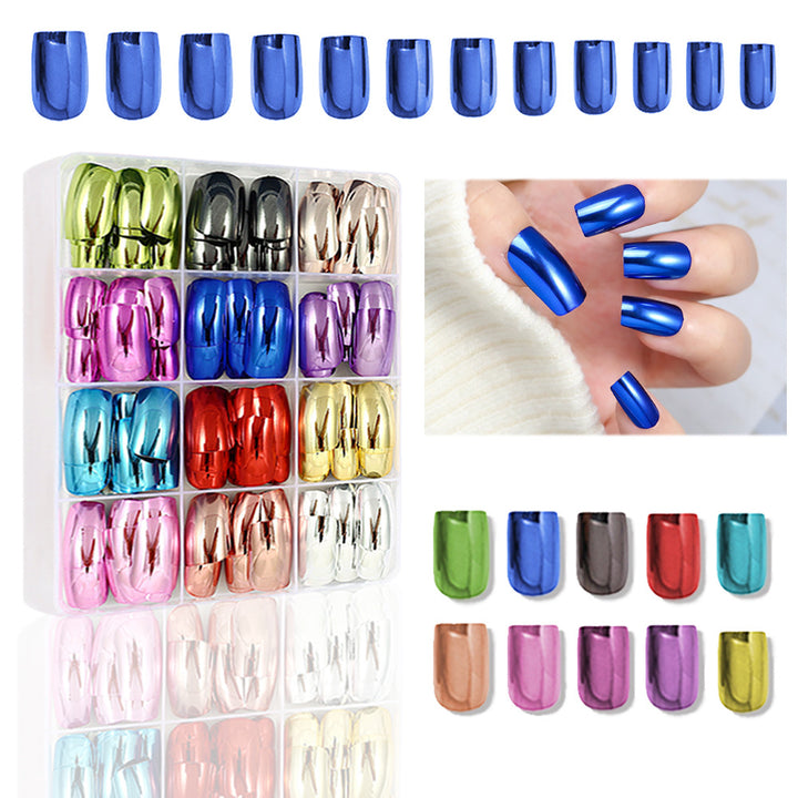 Metallic Polish Press-On Nail Set Karnz