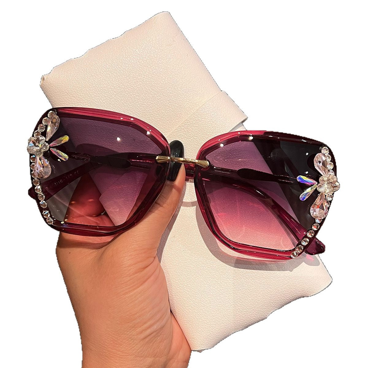 Damen Schmucksteine Sonnenbrille Karnz