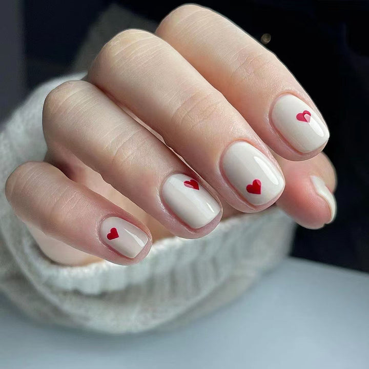 Herz Akzente Nagelkunst