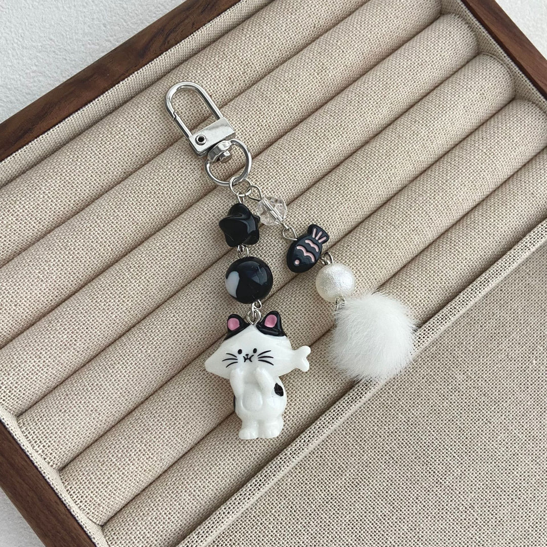 Katzen-Themen Charme Schlüsselanhänger Karnz