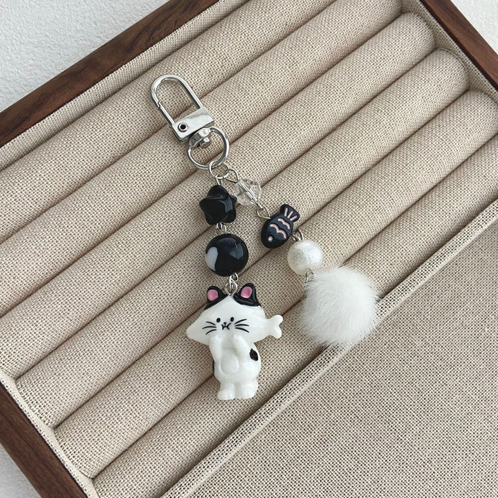 Katzen-Themen Charme Schlüsselanhänger Karnz