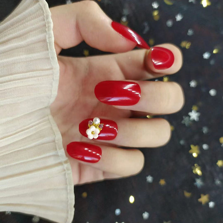 Elegantes glamouröses Press-On-Nägel-Set