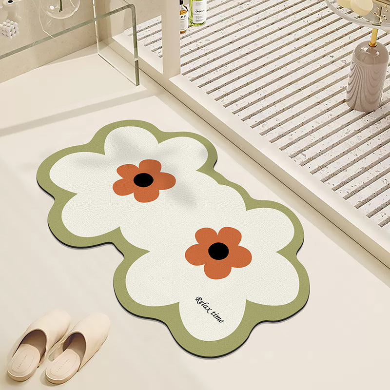 Floral Design Badmat für Badezimmer