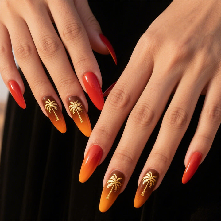Dekorative Press-On Nagelspitzen Karnz