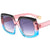 Damen modische Sonnenbrille mit auffälliger quadratischer Rahmenkonstruktion Karnz