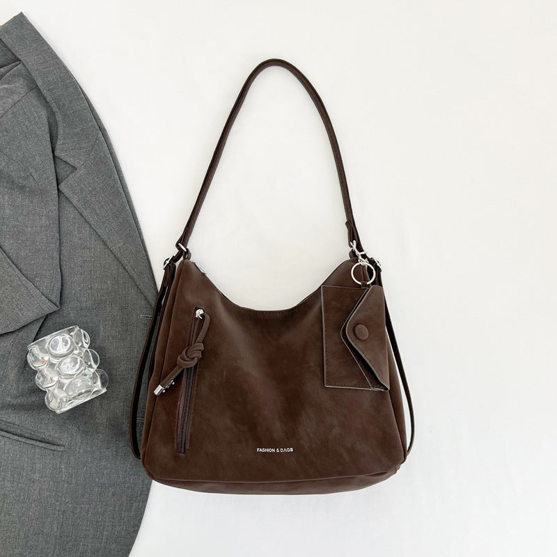 Lässige Wildleder Hobo-Tasche