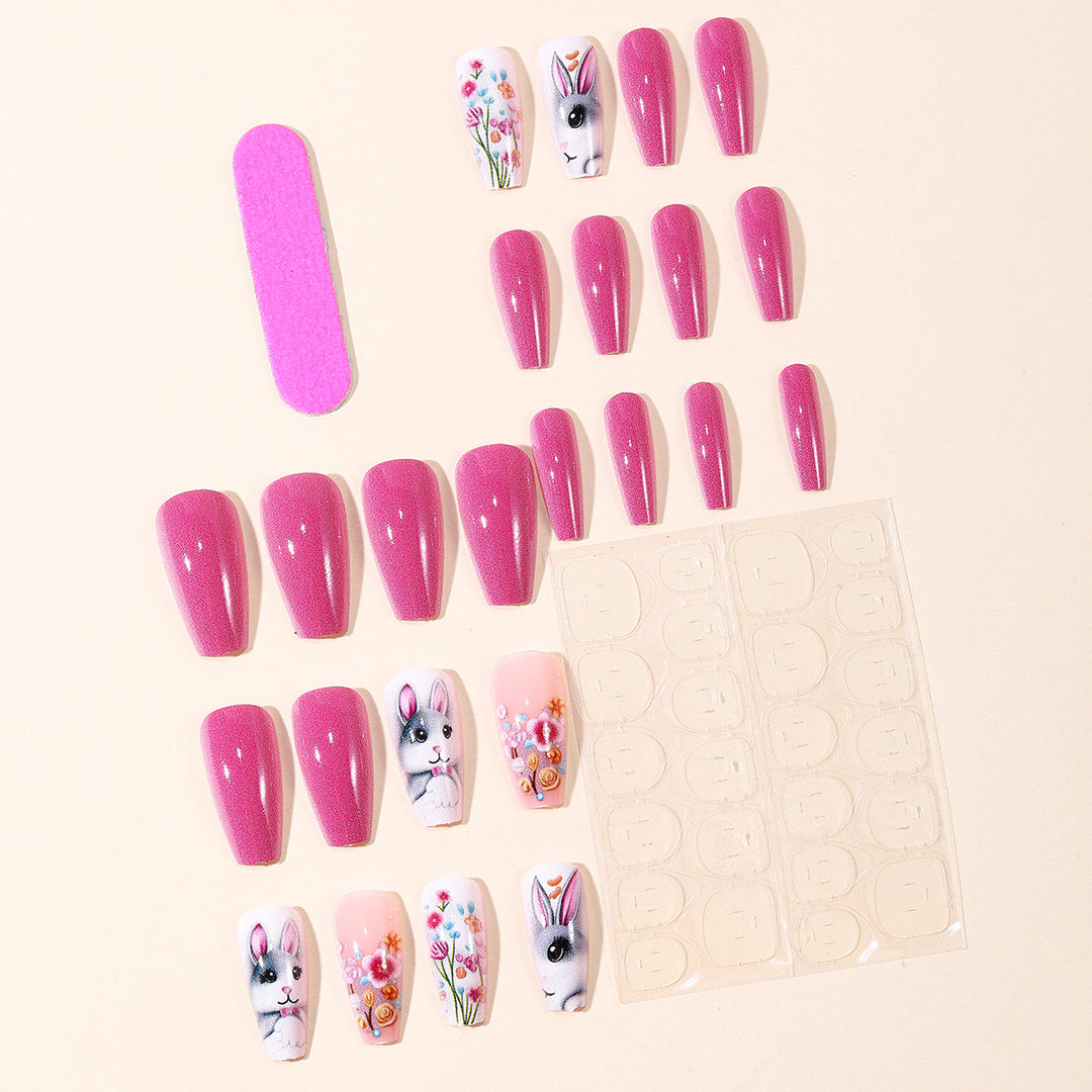 Verspielt Hase Nagelkunst Set Karnz