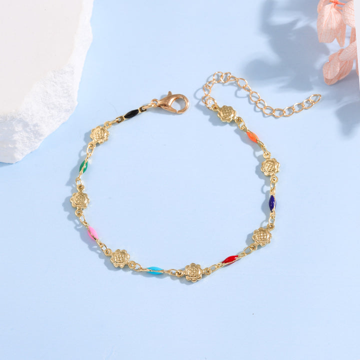 Elegante verstellbare Edelstein-Kettenarmband Karnz
