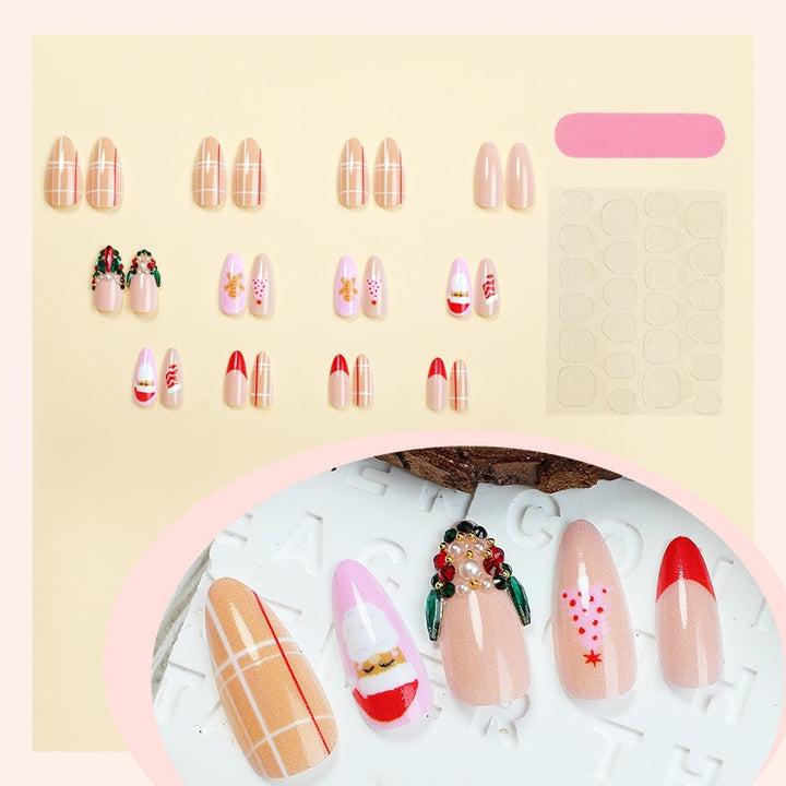 Künstliche Nagel-Kollektion mit festlichen Designs und eleganten Akzenten Karnz