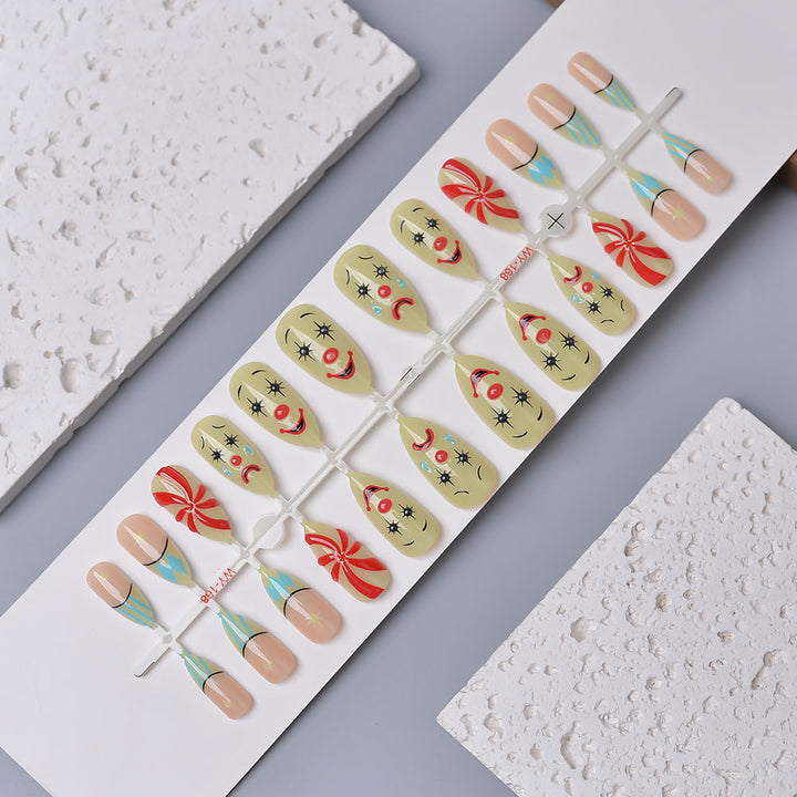 Verspieltes, von Charakteren inspiriertes Press-On-Nagelset Karnz