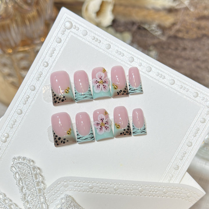 Wiederverwendbares Press-On Nagelset Karnz