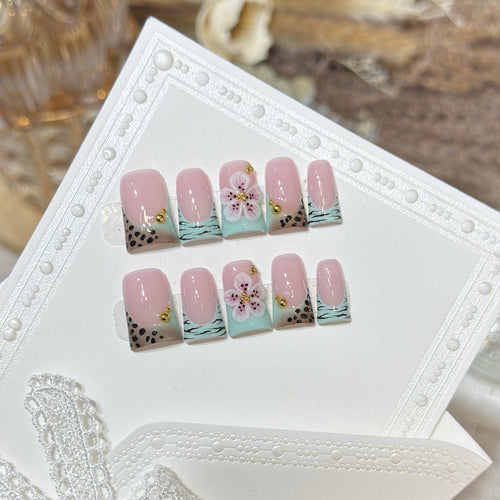 Wiederverwendbares Press-On Nagelset Karnz