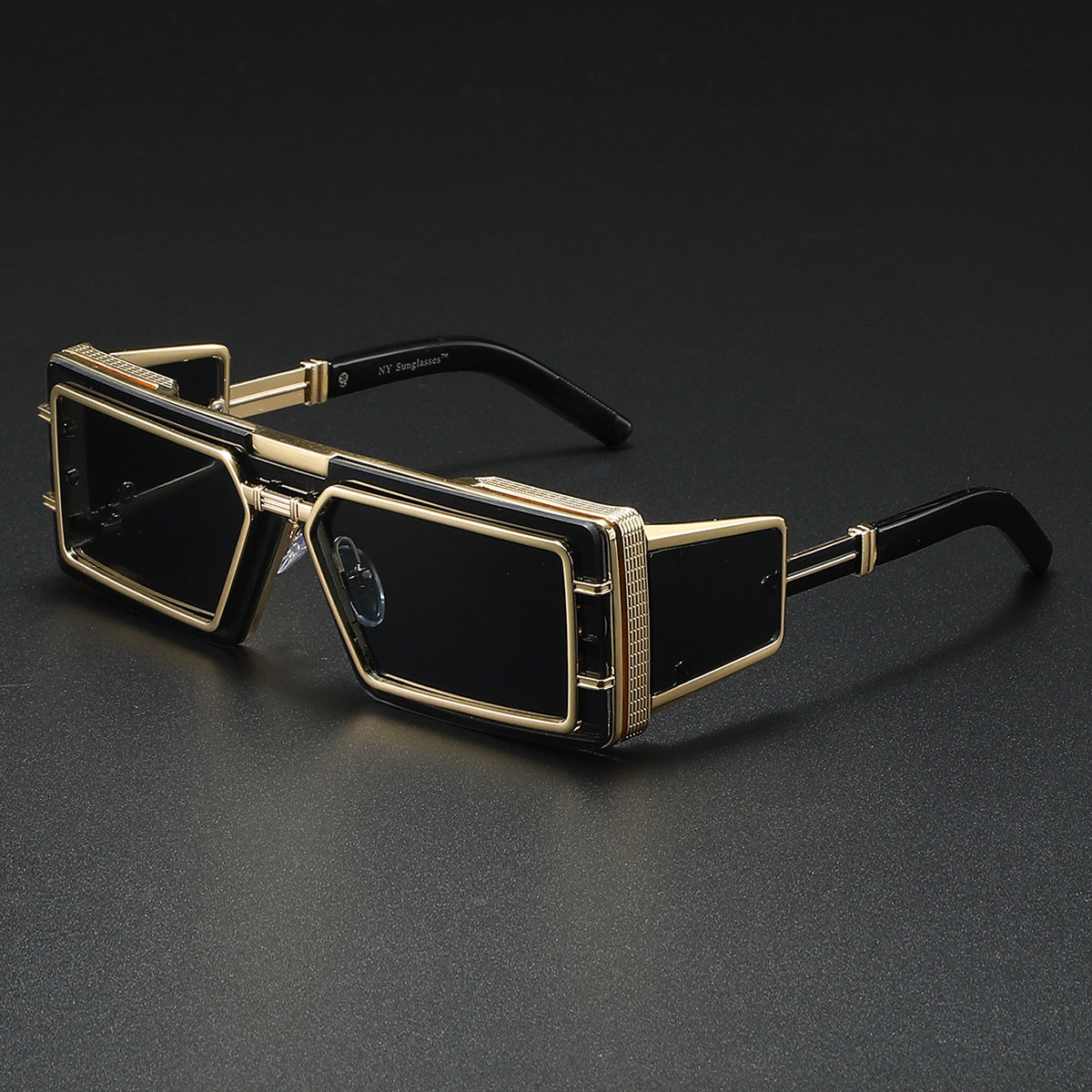 Damen Modische Designer-Sonnenbrille mit großzügigem Rahmen und stilvollem Akzent Karnz