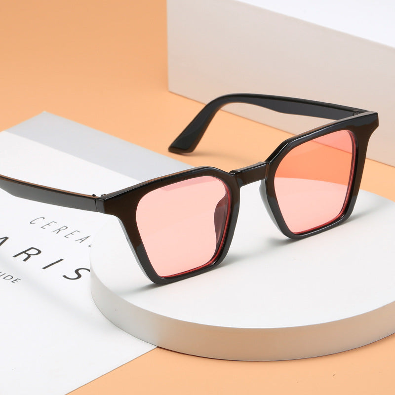Damen quadratische Sonnenbrille mit markantem Schilddesign und UV-Schutz Karnz