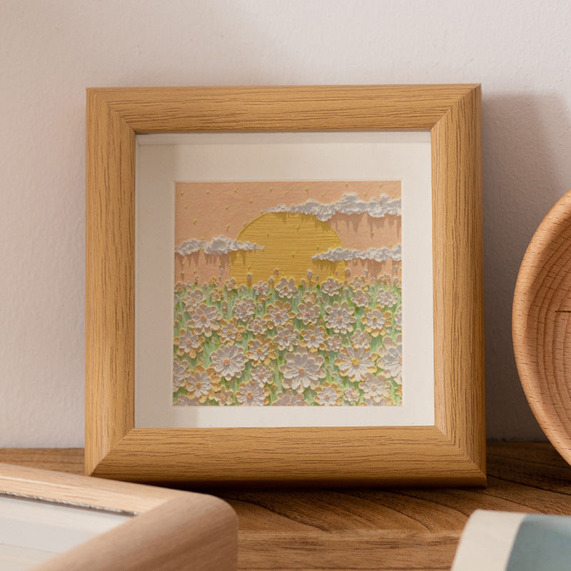 Künstlerisches Landschaftsbild gerahmt
