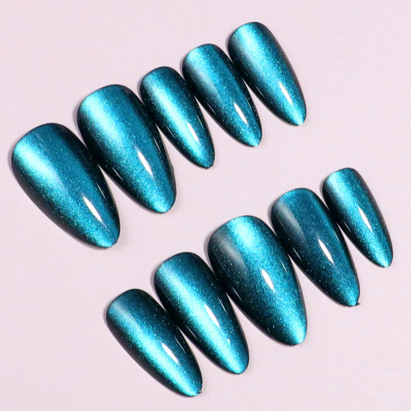 Elegante Glänzende Stiletto Press-On Nagel Set Karnz