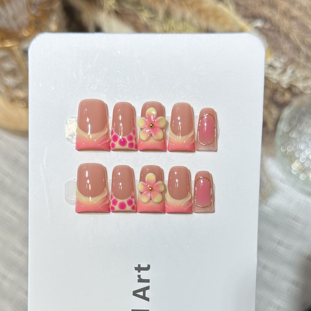 Blumen Design Press-On Nagelset Karnz