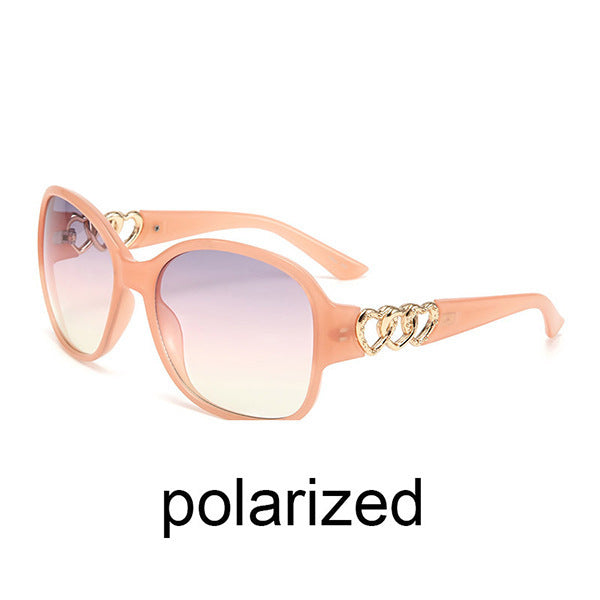 Damen elegante Sonnenbrille mit exquisite Rahmenverzierung Karnz