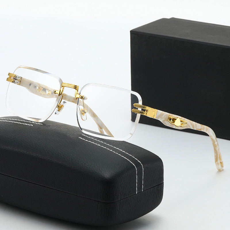 Damen stilvolle quadratische Korrektionsbrille Karnz