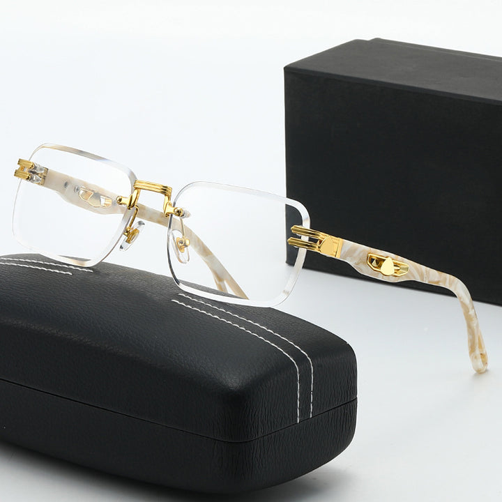 Damen stilvolle quadratische Korrektionsbrille Karnz