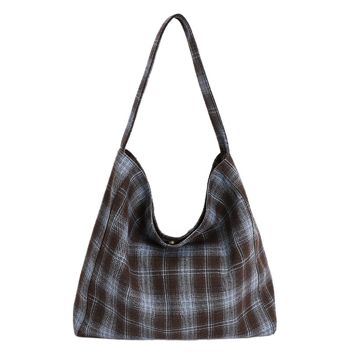 Lässige Karierte Schultertasche