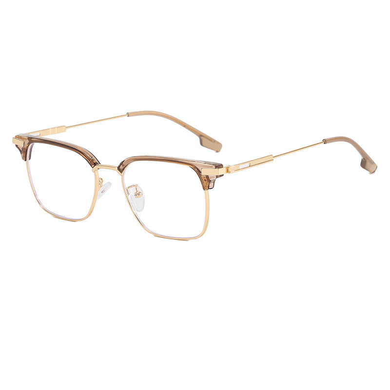 Damen quadratische Sonnenbrille mit leichtem Metallrahmen und breiten Bügeln Karnz