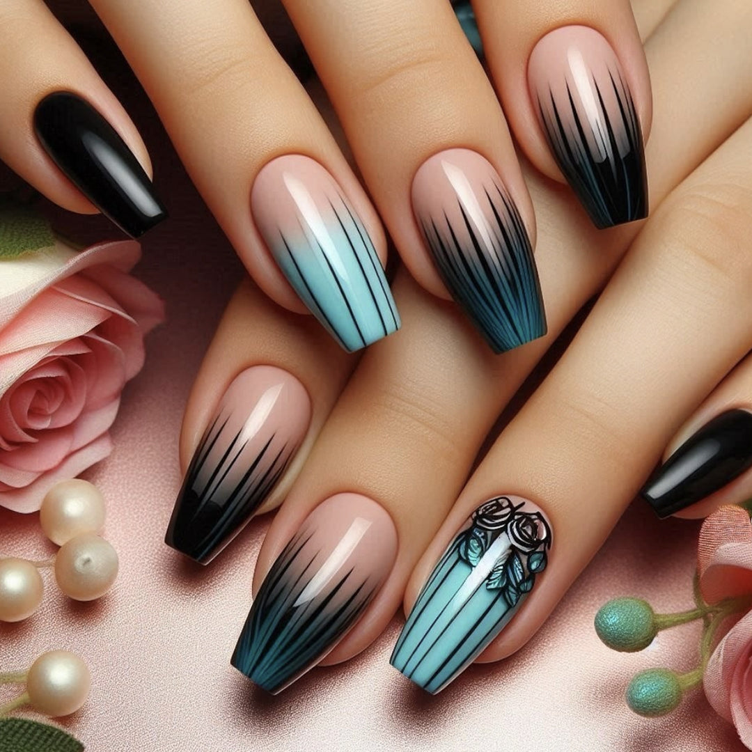 Ombre Gradient Acryl Nagel Kunst Karnz