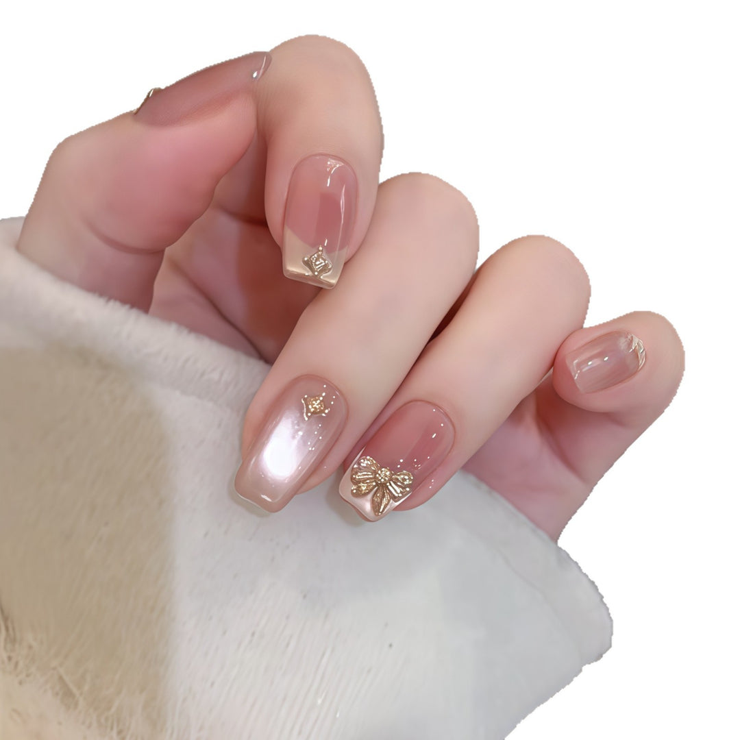 Künstliche Kunstnägel mit Eleganten Glitzerdetails Karnz