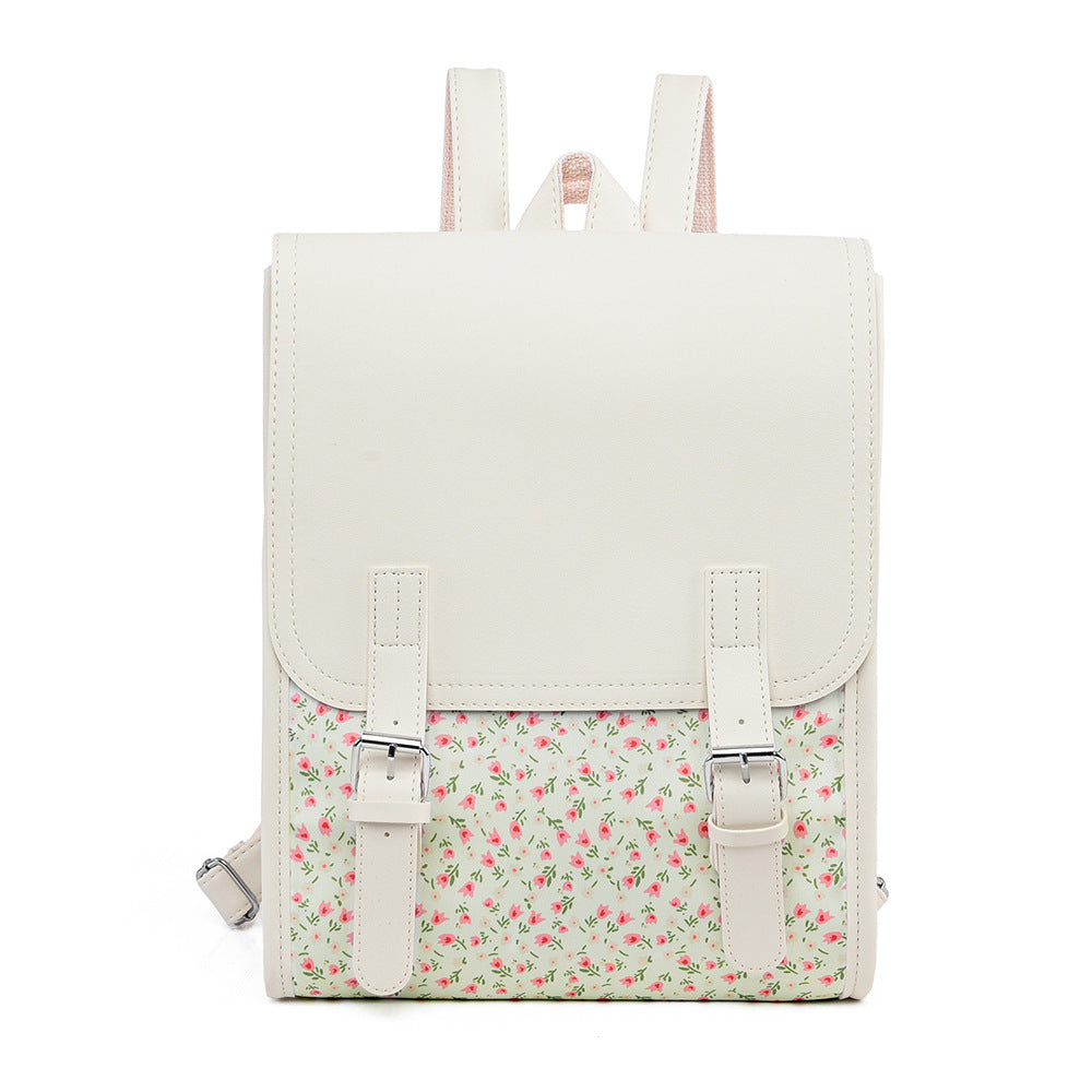 Blumenmuster Strukturierter Rucksack Karnz