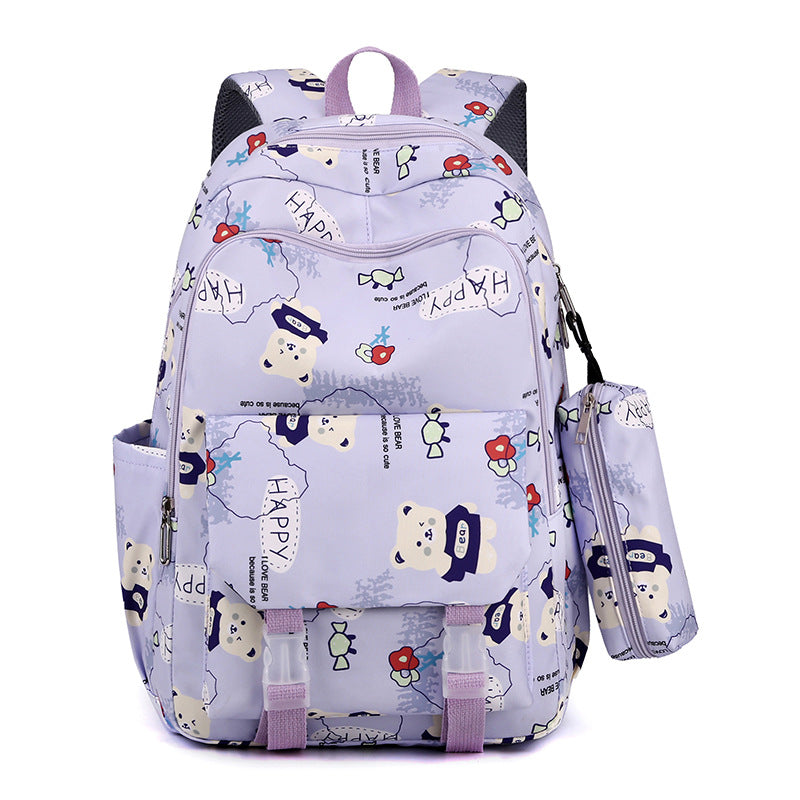 Verspielter Grafikdruck-Rucksack