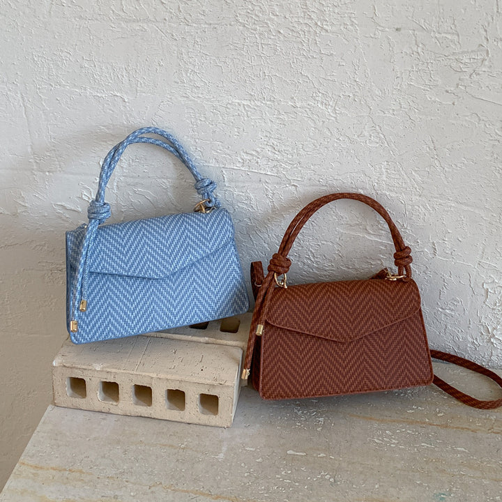 WoElegant Texturiertes Stoffhandtasche Karnz