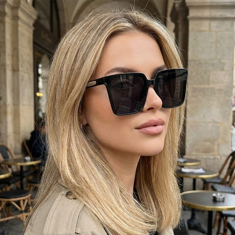 Damen Trendige quadratische Sonnenbrille Karnz