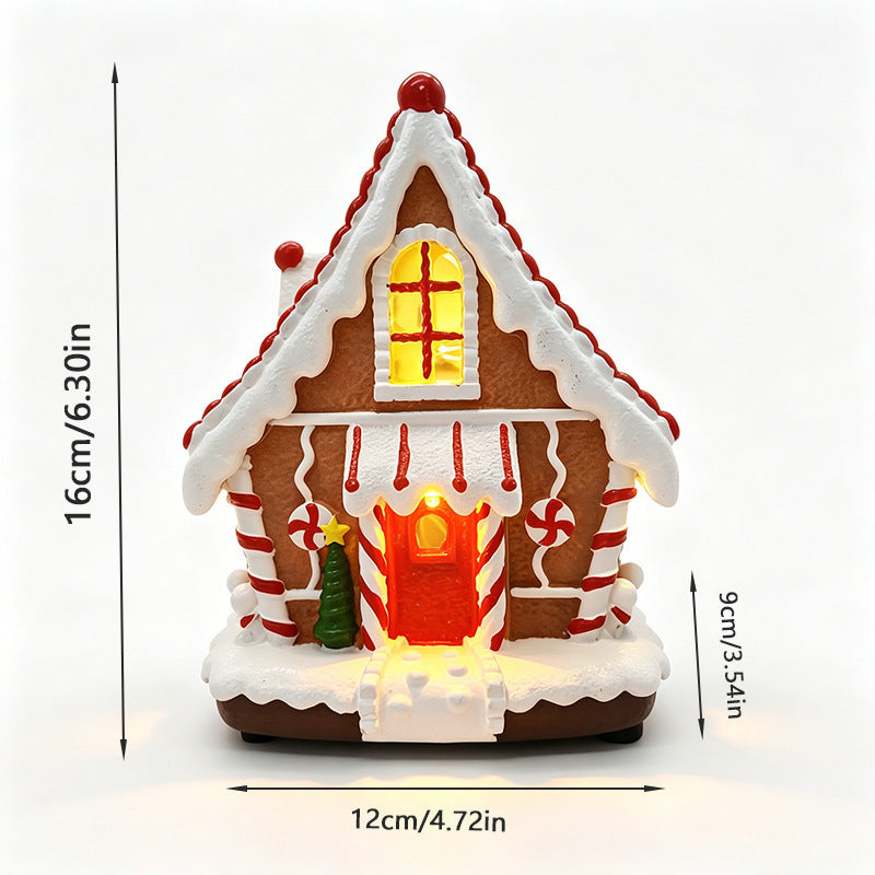 Leuchtendes Weihnachtsdorfdhaus Karnz
