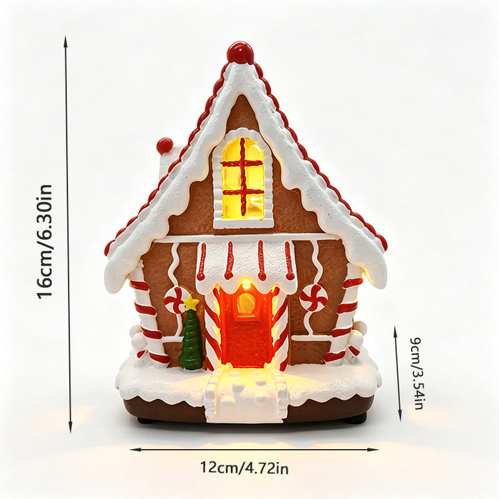 Leuchtendes Weihnachtsdorfdhaus Karnz