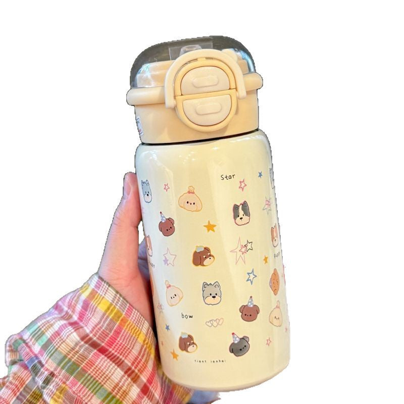 Damen Lustige Trinkflasche mit tierischem Motiv und sicherem Verschlusssystem Karnz