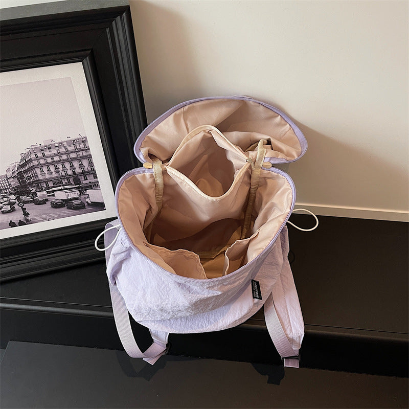 Lässiger Weicher Stoff Rucksack Karnz