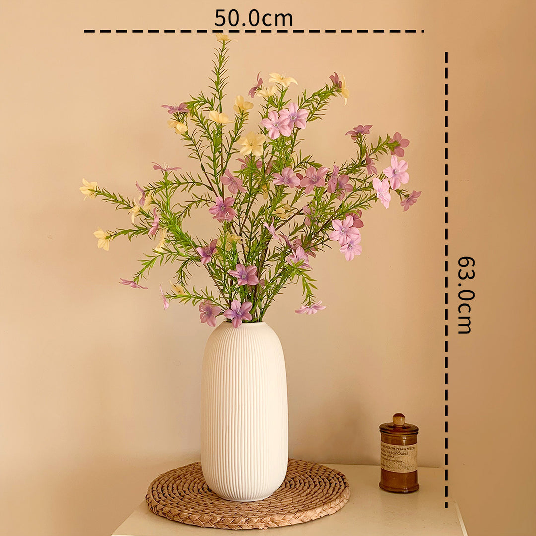 Elegante strukturierte Keram blumen vase