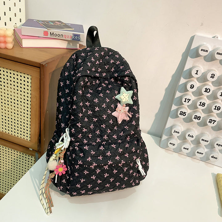 Gestepptes floral gemustertes Rucksack Karnz