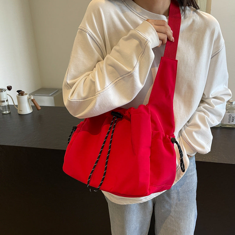 Weiches Stoff lässige Umhängetasche Karnz