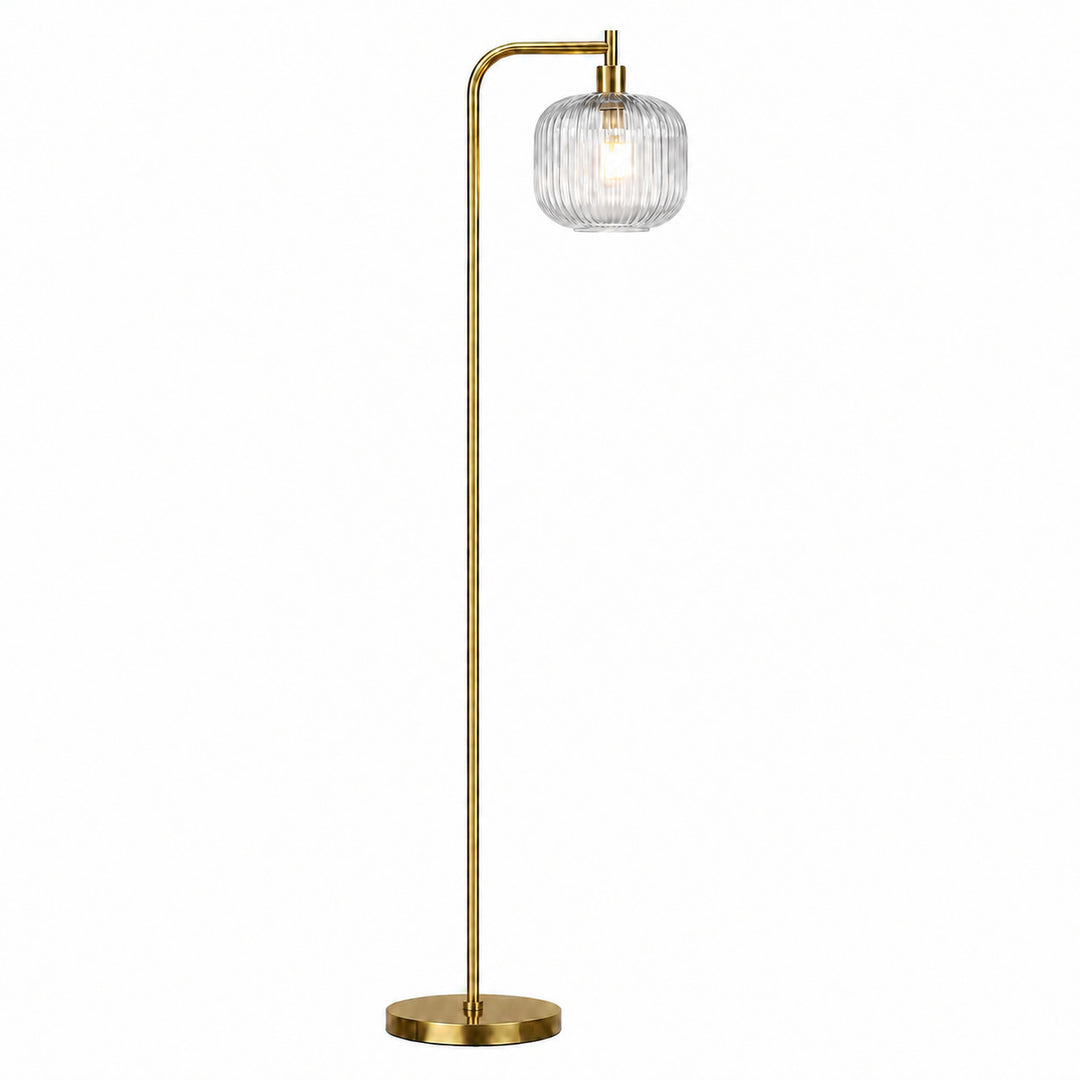 Moderne gebogene Glas-Stehlampe