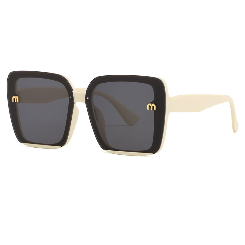 Damen oversized quadratische Sonnenbrille mit elegantem Rahmen Karnz