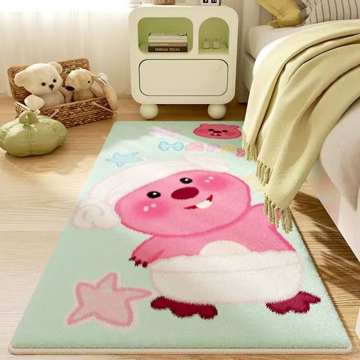 Verspielter Tiermotiv-Teppich Karnz