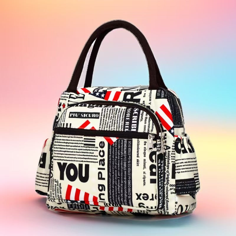 Isolierte katzenmotivierte Lunch-Tasche Karnz