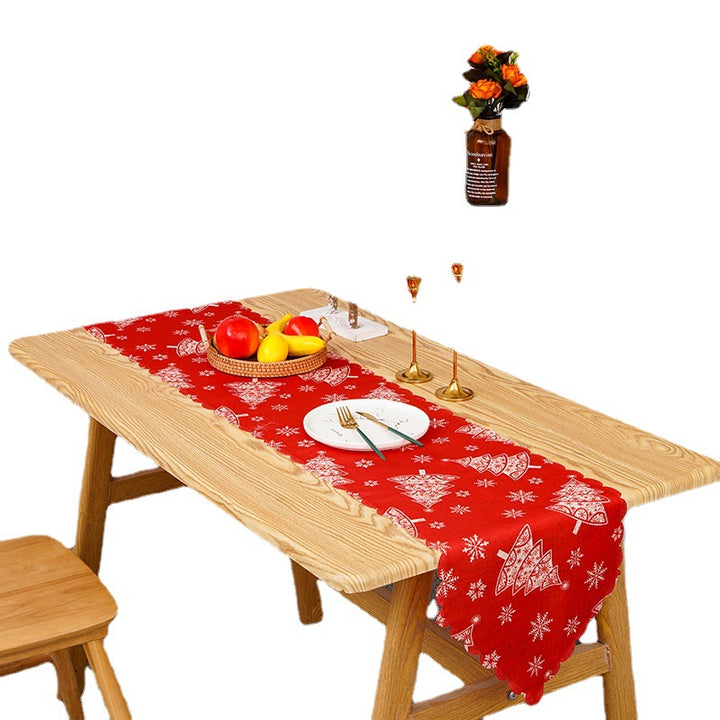 Festlicher Tischläufer mit Weihnachtsmotiven Karnz